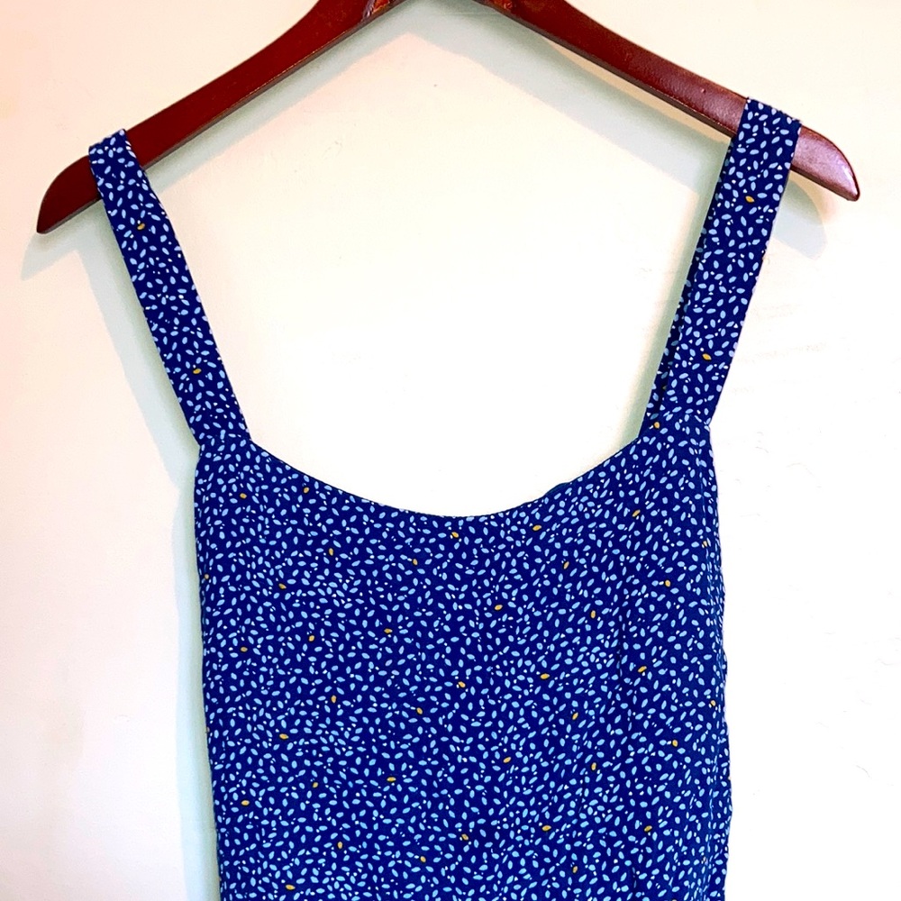 Gap women’s blue floral jumpsuit. W16.
